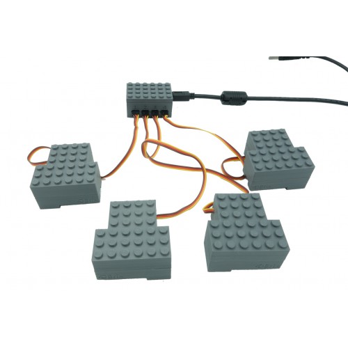 Train Quad Switch Controller - Dark Bluish Gray Train Quad Switch Controller - Dark Bluish Gray